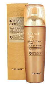 Тонер для лица с золотом (TonyMoly Intense Care Gold 24K Snail Toner 140ml)